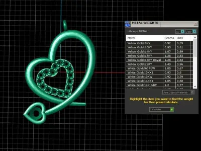 Collection Heart Pendant 3D print model