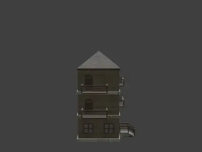 House Model 11 Low-poly 3D model