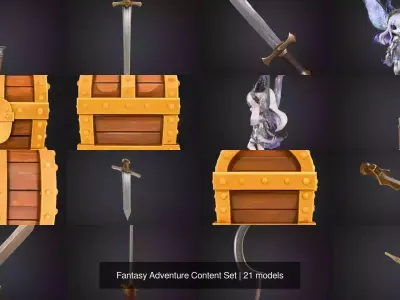 Fantasy Adventure Content Set 3D Model Pack