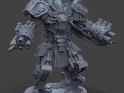 Heavy gun robot 3D print model