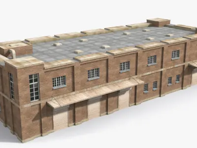 Factory x2 Low-poly 3D model purchase