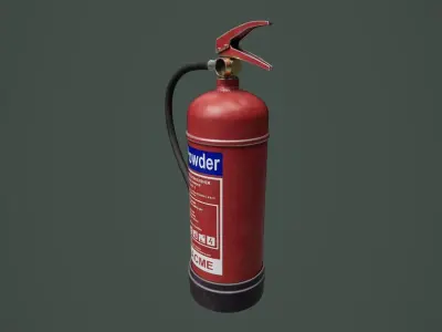 Fire Extinguisher 01 Low-poly 3D model