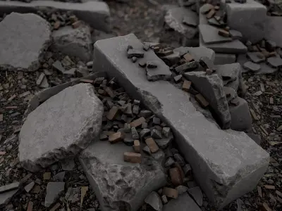 Debris Piles  Free 3D model