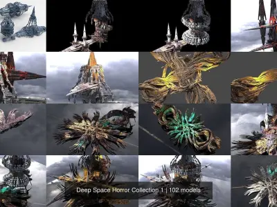 Deep Space Horror Collection 1 3D Model Pack