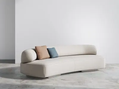 Gogan 2 Seater Sofa 3D model