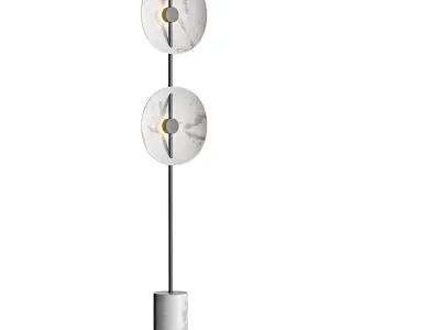 Double Moon Floor Lamp by Radilum 3D model