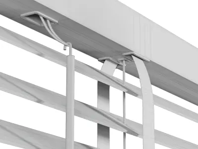 Wooden Blind 120cm 3D model