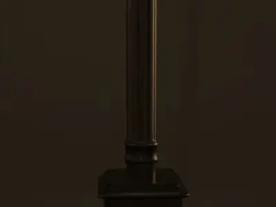 Street Light Free low-poly 3D model 2