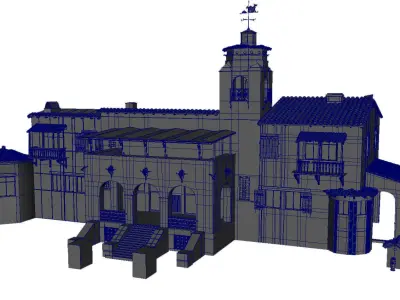 Desert House Facade 3D model