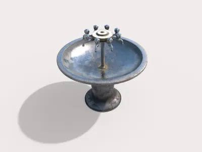 Multiple Drinking Water Taps 3D model