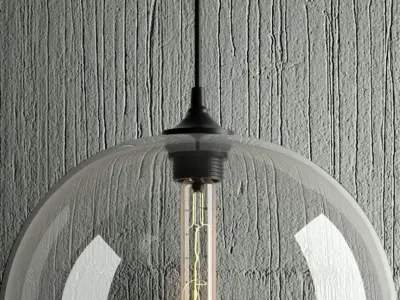 Hanging lamp 10 Loft Design 3D model