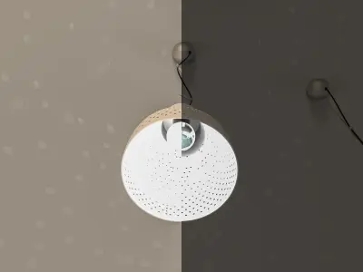 Minimal Metal Ceiling Lamp 3D model