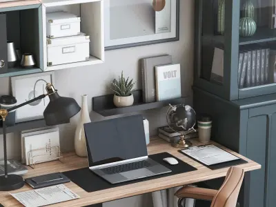 Office workplace 125 3D model