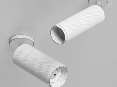 Surface mounted lamp HOKASU Tube ON Zoom Free 3D model