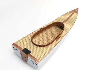 Vintage Duck Boat 3D model
