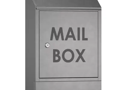 Metal mailbox 3D model