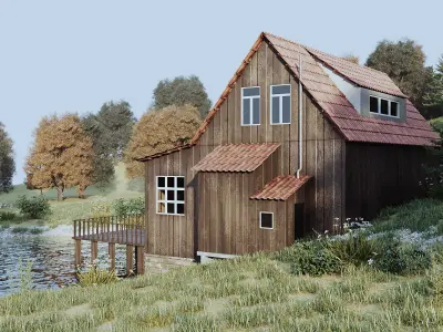 Forest house 3D model