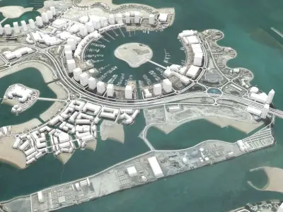 The Pearl Qatar Doha 3D model