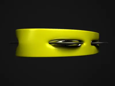 Tambourine metal ring 3D model