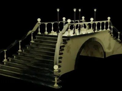 Stone bridge or porch 3D model