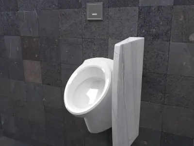 Urinal 8 hygienic 3D model
