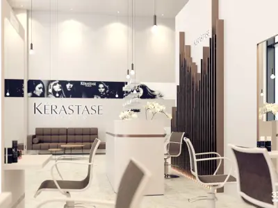 Redshift - C4D Scene files - Salon Scene interior  3D model