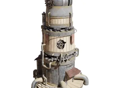 Sci-fi Observatory 3D model