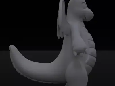 Dragonite Pokemon figurine low size 3D model for Print 3D print model