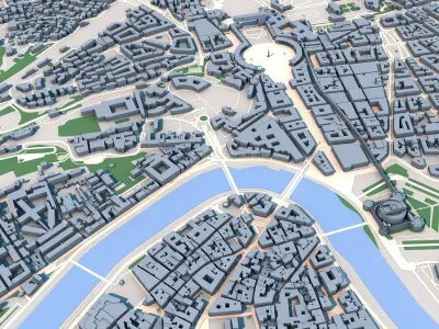 Vatican City Country in Europe 3D model