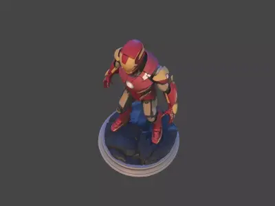 Iron Sentinel  High Poly Collectible 3D print model