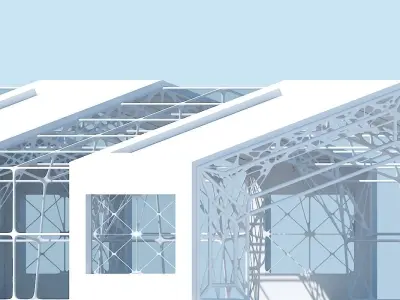 Futuristic Architectural Structure 12 3D model