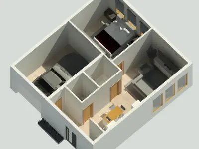 Studio Plan  3D model