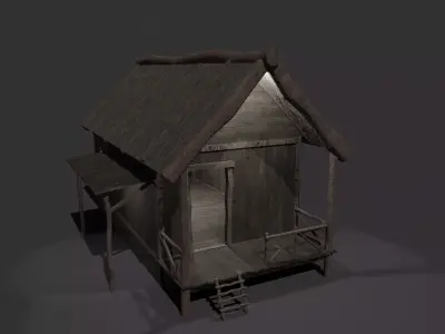 Generic Viking Orc House Pack Low Poly Models Low-poly 3D model