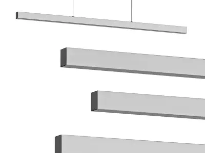 Vega LED Linear Suspension 3D model