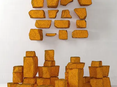 Rock stone collection 3D model