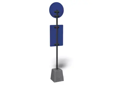 bus stop 3D model 15