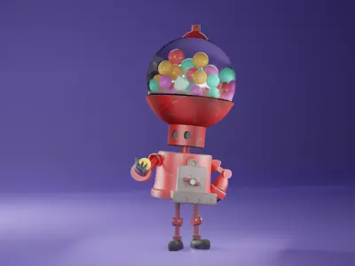 The Curious One - Robot Model 3D model