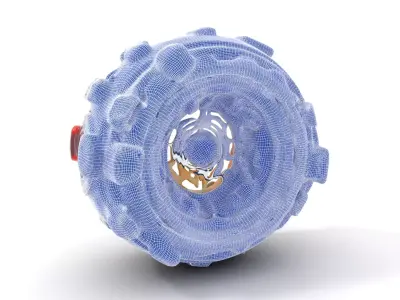 Futuristic SciFi Mechanical Orb Model Pack Low-poly 3D model