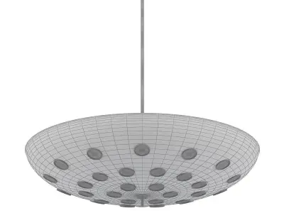 The Gerard pendant light with gold dots 3D model