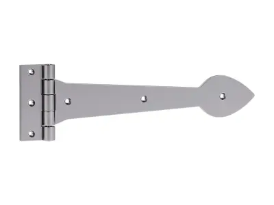 Black Wrought Iron Door Strap 3D model