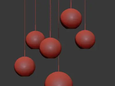 Flexlite Jacqueline And Bolle Ceiling Light 3D model