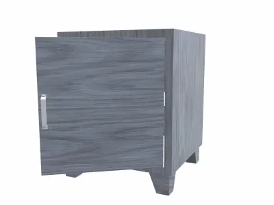 Bedside metal Table - 05 Low-poly 3D model