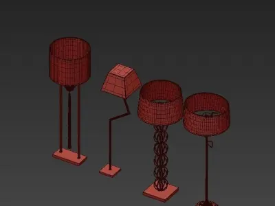 Heathfield Floor Lamp 3D model
