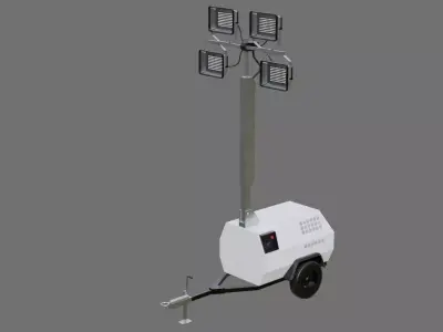 Light Tower 1A Low-poly 3D model