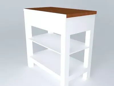 Light table with two drawers Free 3D model