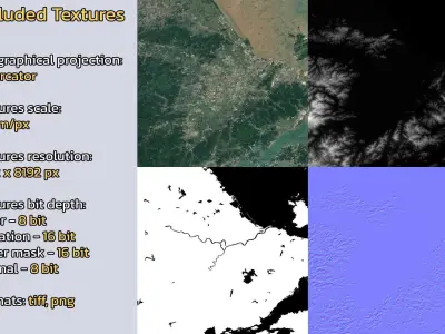 Ningbo China City Landscape 3D Model 3D model