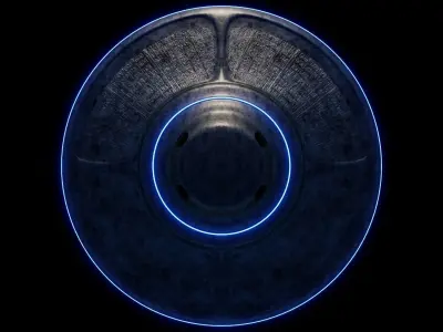 MYSTICAL FLYING SAUCER UFO Low-poly 3D model