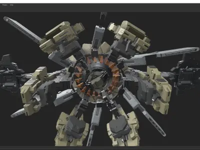 scifi-model260 robot 3D model