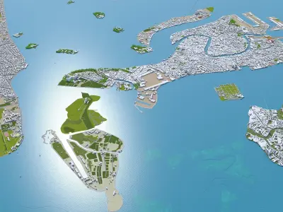 Venice  City in Italy Low-poly 3D model