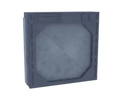 Death Star Blast Door small - 1-6 scale Hottoys  3D print model